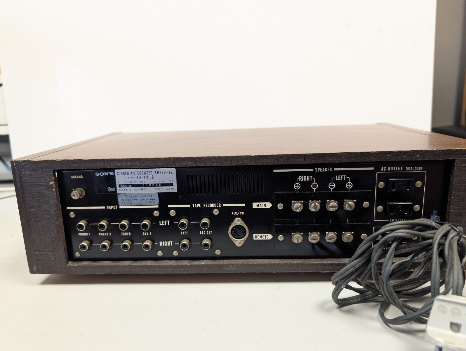 Vintage Sony TA-1010 Geïntegreer Versterker - Klassiek Gelu, Gebruikt, Ophalen of Verzenden, Sony, Minder dan 60 watt