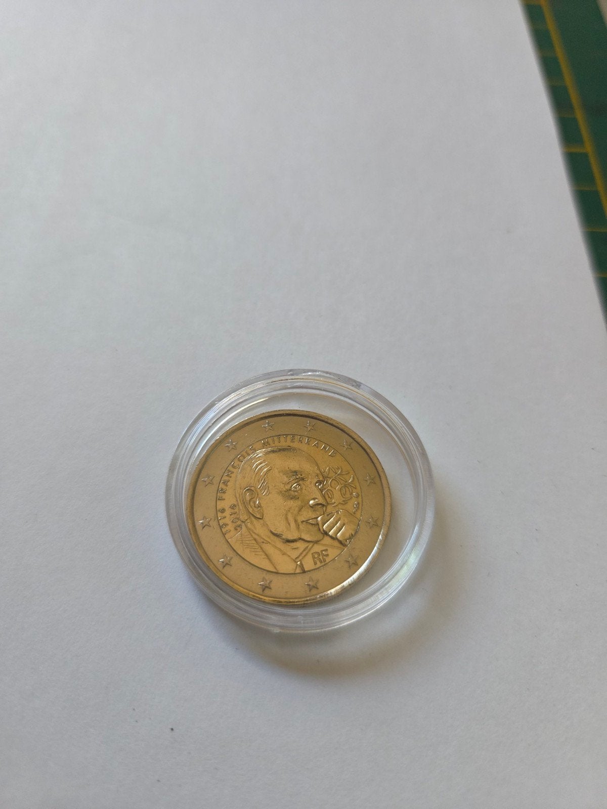 Frankrijk 2016 Mitterrand 2 Euro Herdenkingsmunt, Ophalen of Verzenden, Frankrijk, Losse munt