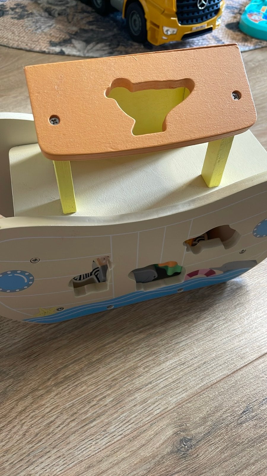 Houten speelgoed ark van Noah met dieren, Ophalen, Gebruikt, Overige typen
