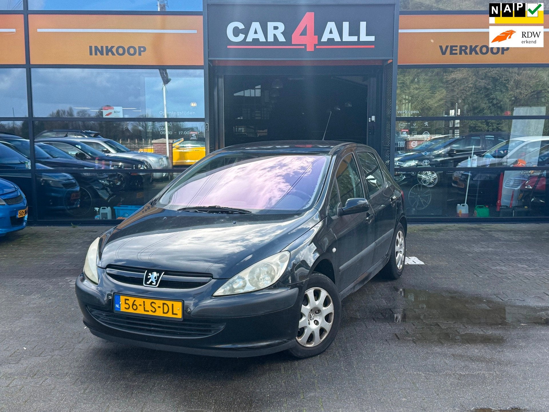 Peugeot 307 1.6-16V XS CRUISE/CLIMA/TREKHAAK/RIJDT PERFECT/N, Voorwielaandrijving, Stof, Gebruikt, Zwart