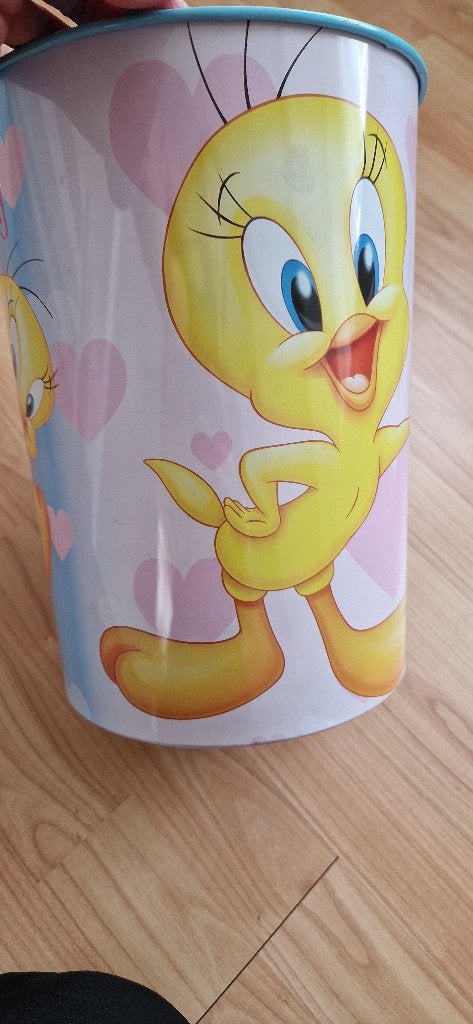 Tweety prullenbak, Ophalen of Verzenden, Overige figuren, Zo goed als nieuw, Overige typen
