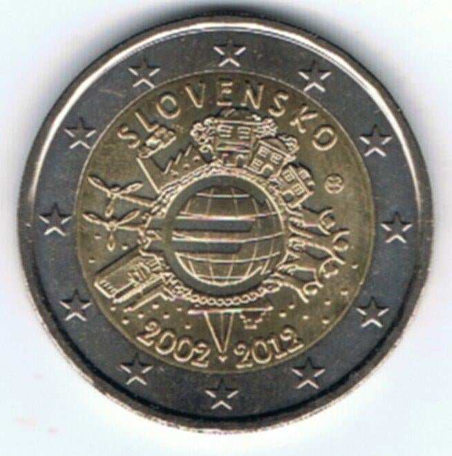 23-1074 Slovakije 2 euro 2012, Postzegels en Munten, Munten | Europa | Euromunten, Ophalen of Verzenden, Slowakije, 2 euro, Losse munt