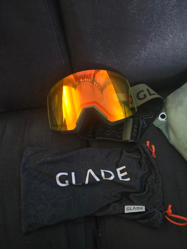 Glade ski bril met case en beschermhoesje, Glade, Ophalen of Verzenden, Nieuw, Overige typen
