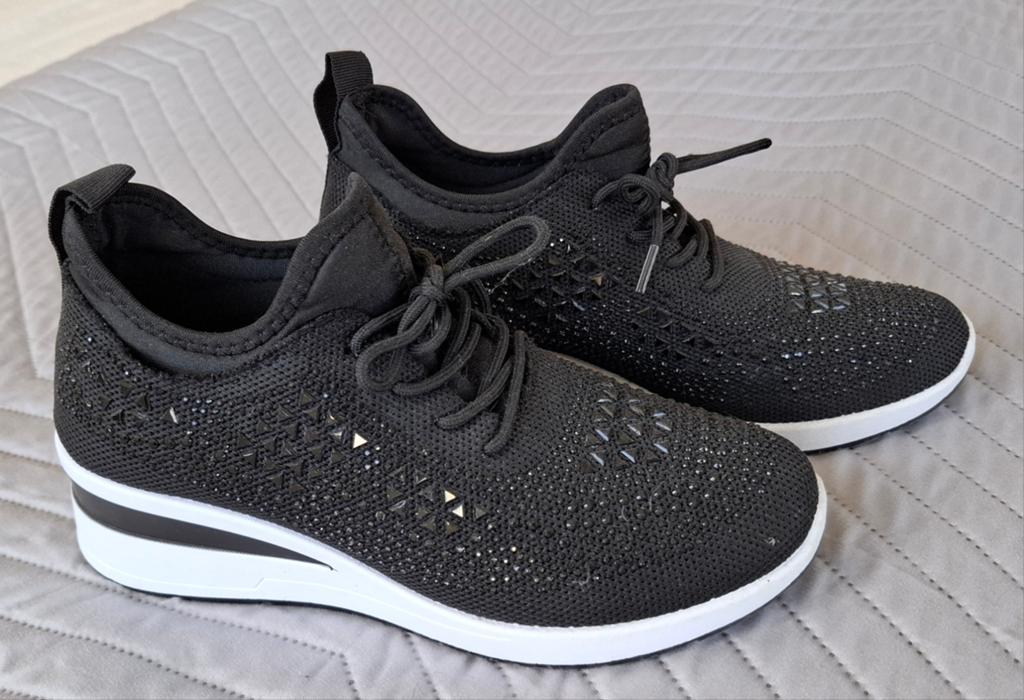 Graceland sleehak sneakers mt 39, Ophalen of Verzenden, Zo goed als nieuw, Zwart, Sneakers of Gympen