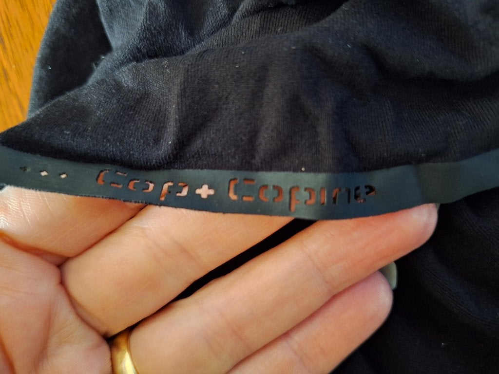 Cop. Copine Claudia Strater jurk M 38, Maat 38/40 (M), Verzenden, Zwart, Zo goed als nieuw