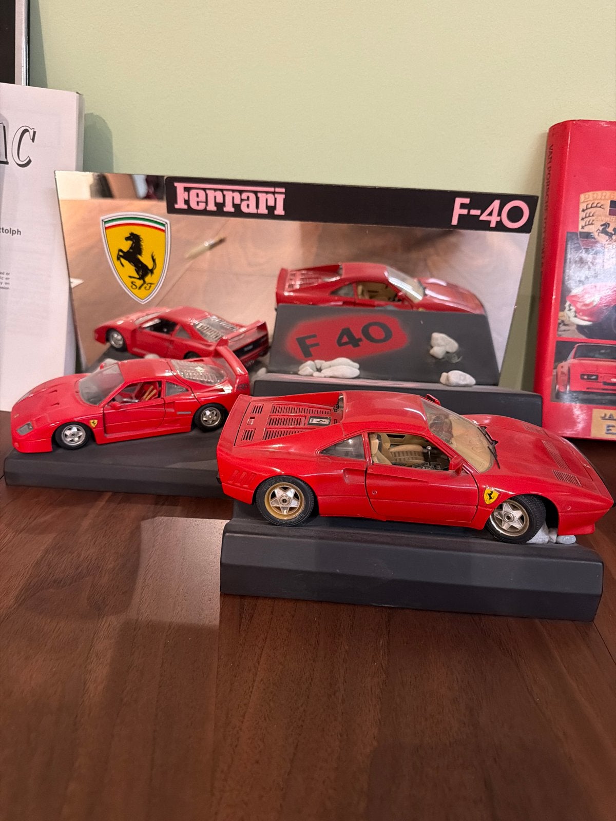 Ferrari F-40 en 308 GTB modelauto's, Ophalen of Verzenden, Zo goed als nieuw, Auto