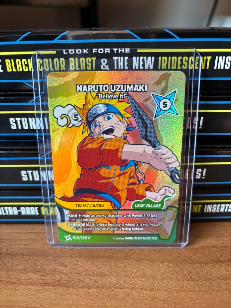 Naruto Mythos Uzumaki alternate rare 108/130A, Ophalen of Verzenden, Gebruikt, Losse kaart, Foil