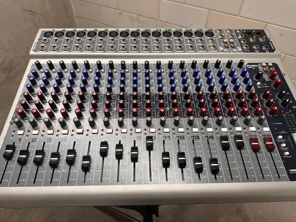 Peavey PV20 USB Mengpaneel - Zo goed als nieuw, Ophalen of Verzenden, Zo goed als nieuw, 20 kanalen of meer
