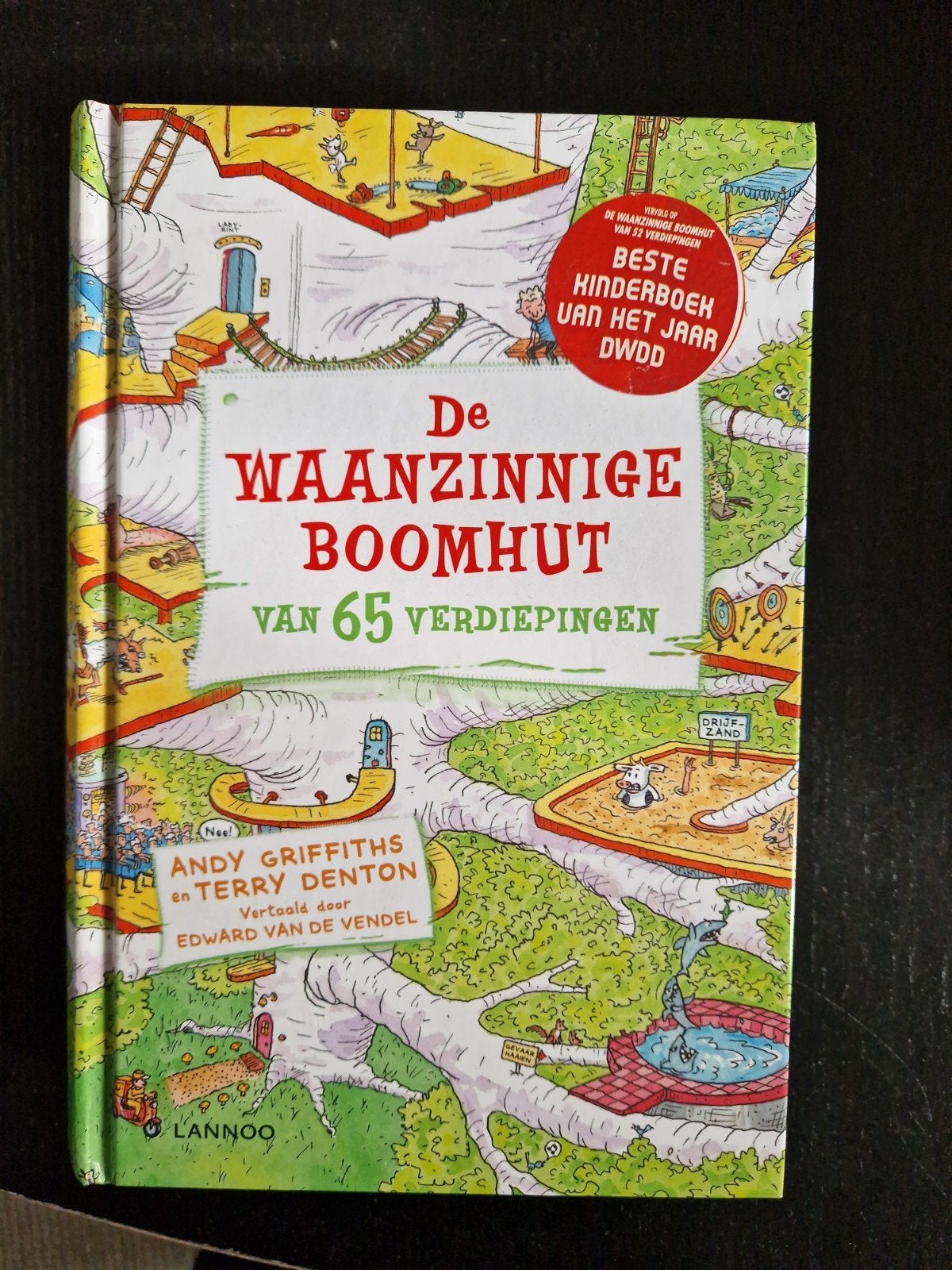 De Waanzinnige Boomhut van 65 Verdiepingen - Andy Griffiths, Ophalen of Verzenden, Zo goed als nieuw, Andy Griffiths en Terry Denton
