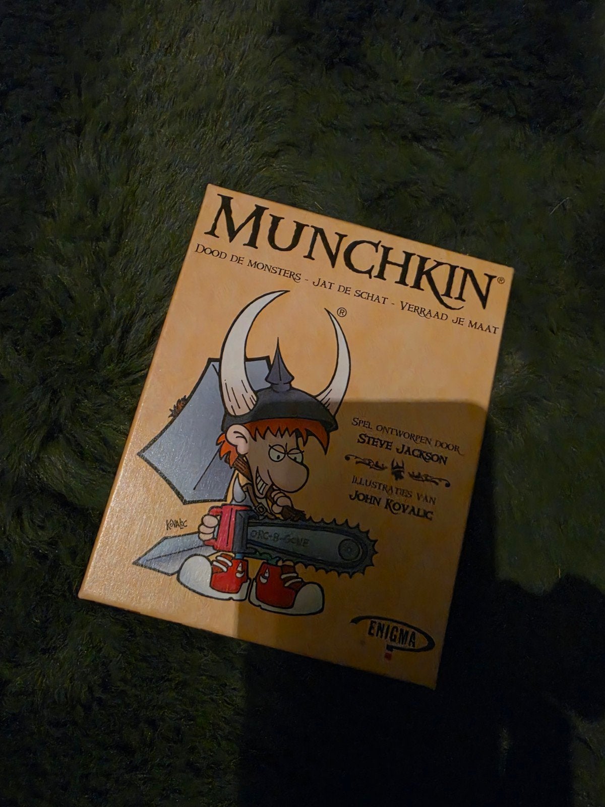 Munchkin Kaartspel: Dood de Monsters, Jat de Schat!, Drie of vier spelers, Ophalen of Verzenden, Gebruikt, Enigma