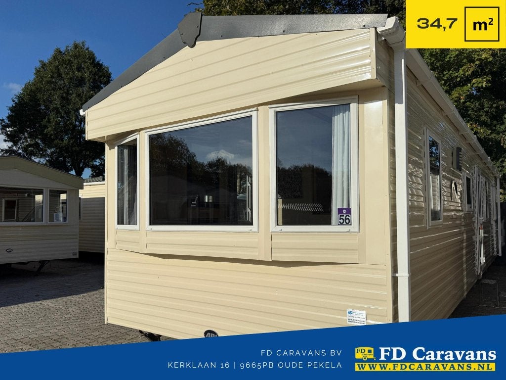 ABI Tebay 11.20x3.10 3 Slpk DG CV Incl. Transport, Caravans en Kamperen, Tot en met 6