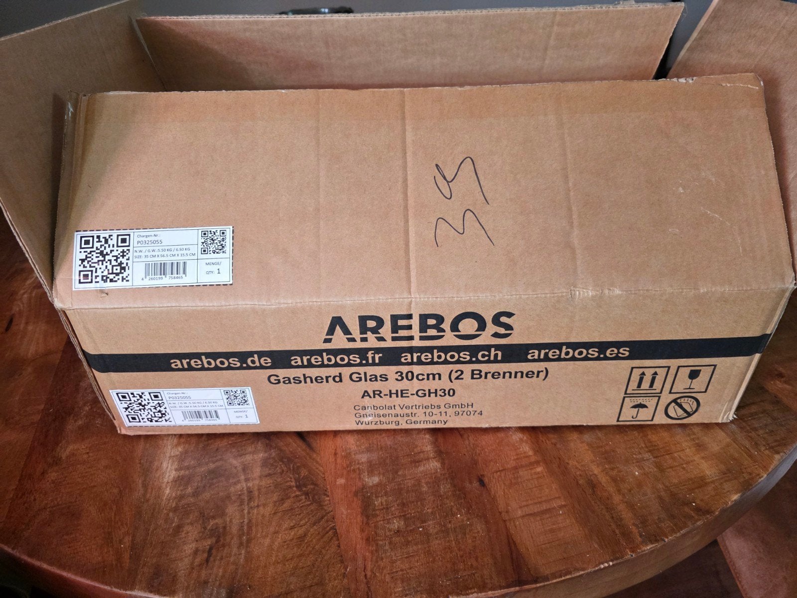 AREBOS Gasfornuis 2-pits - Nieuw in doos, Witgoed en Apparatuur, Kookplaten, Ophalen, Nieuw, 4 kookzones, Inbouw