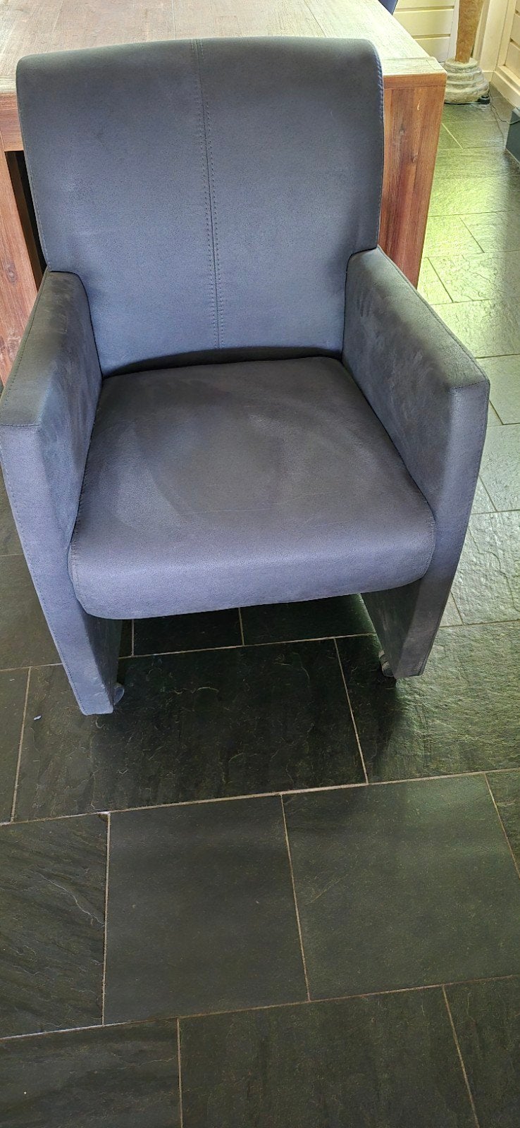 Leren eetkamerstoelen Goossens, Huis en Inrichting, Ophalen, Gebruikt, Minder dan 75 cm, Leer