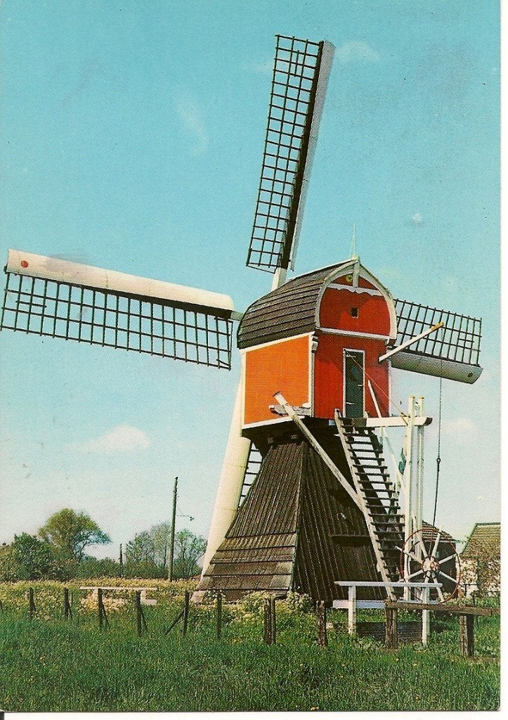 Ansichtkaart Maarssen - Molen van het waterschap Buitenweg, Verzamelen, Ophalen of Verzenden, 1960 tot 1980, Ongelopen, Utrecht