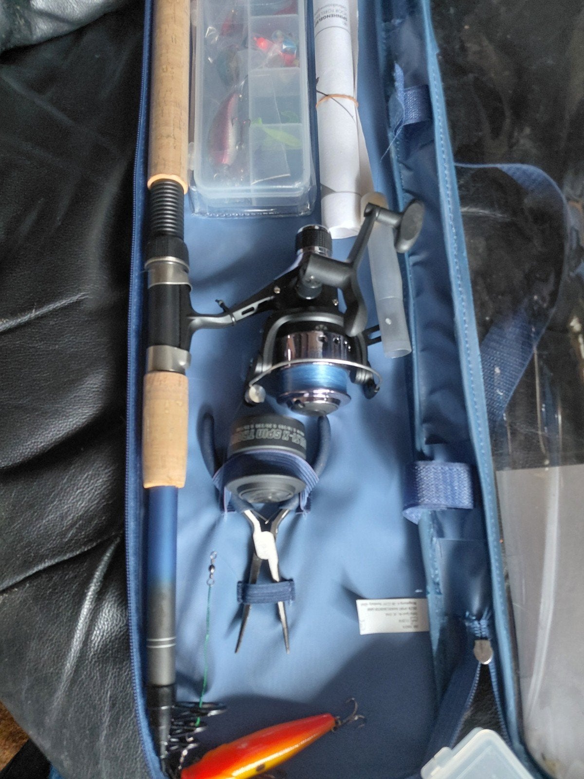 Crivit Spin Hengel Set 210-5 met Molen en Accessoires, Ophalen of Verzenden