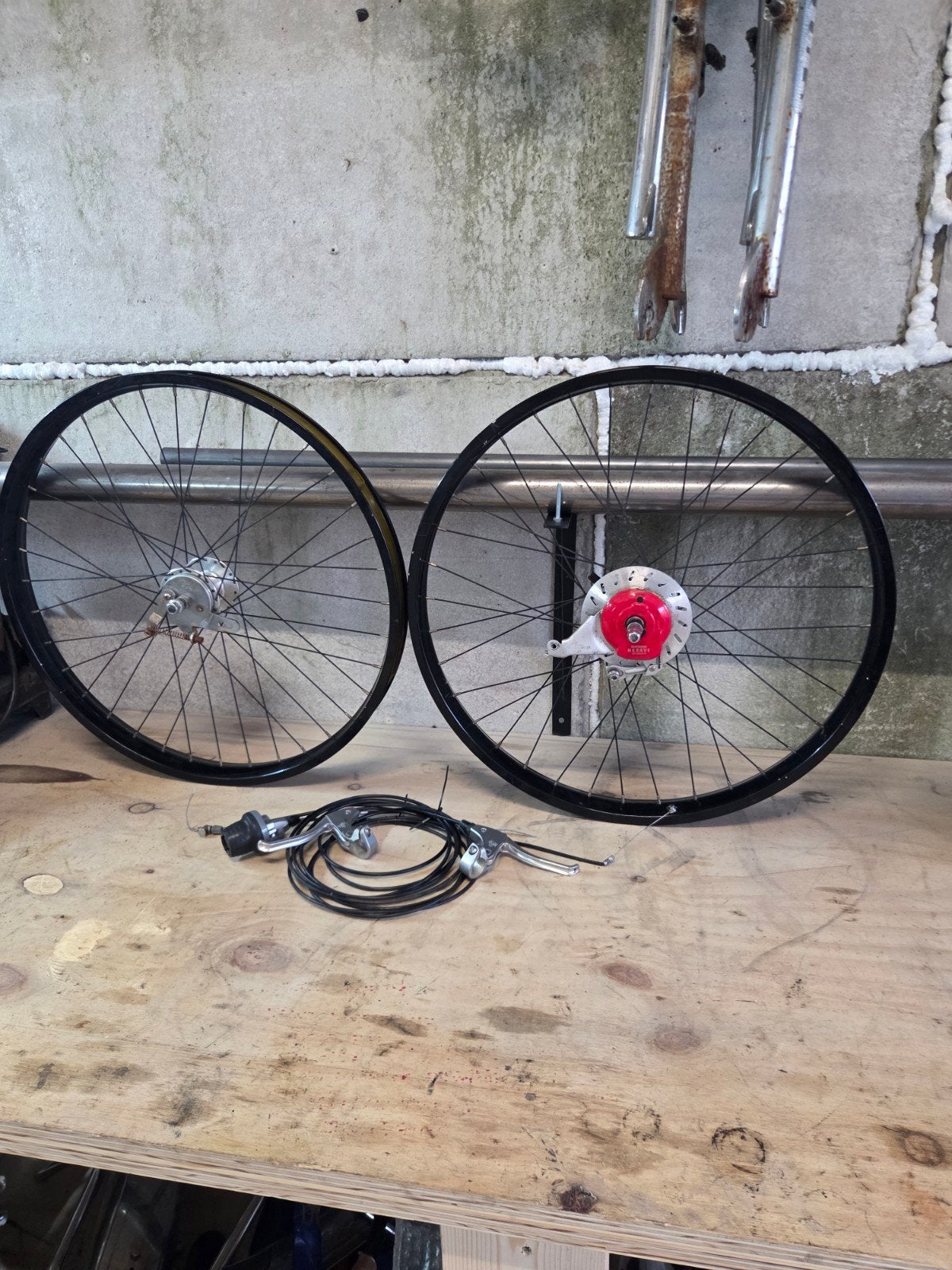 originele set basman velgen 26inch met nexus 7 speed, Fietsen en Brommers, Ophalen of Verzenden, Gebruikt, Wiel, Staal