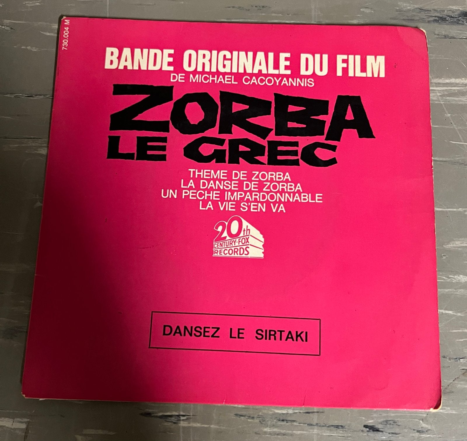 Zorba Le Grec - Originele Soundtrack EP (1965), Gebruikt, Filmmuziek en Soundtracks, 7 inch, EP