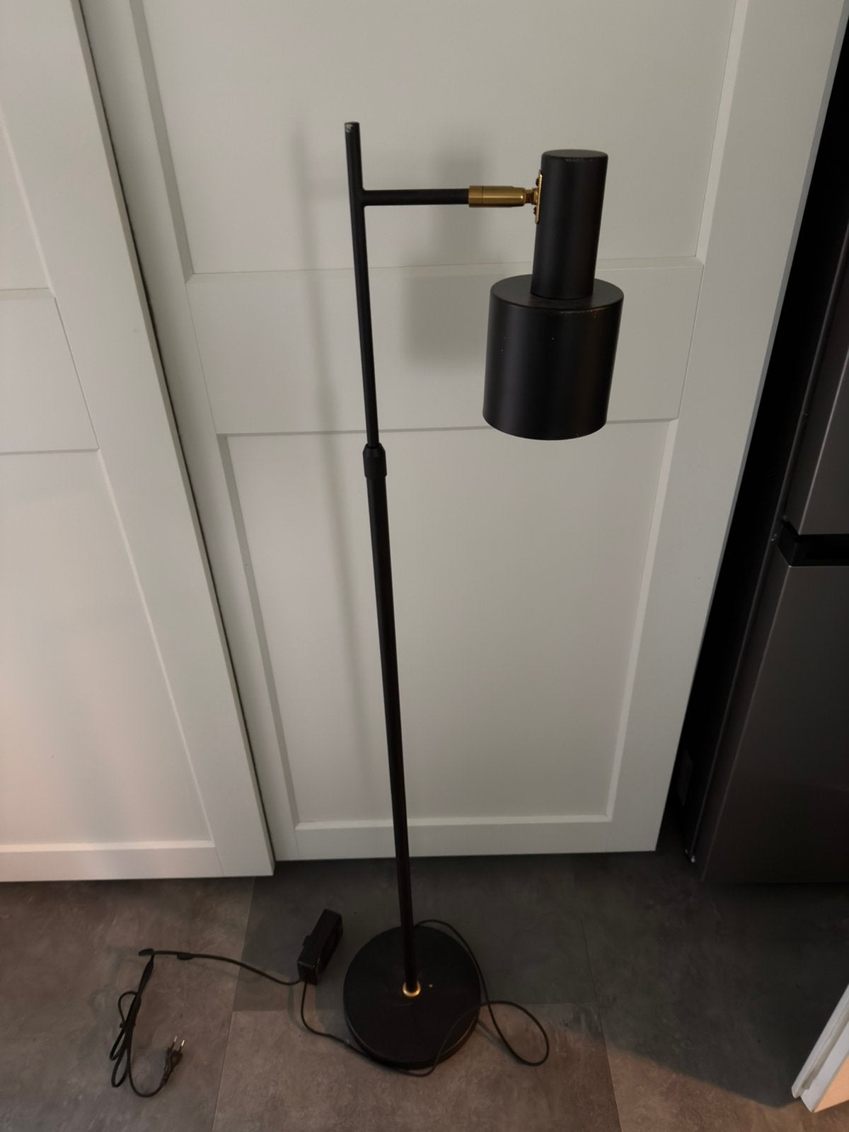 KARWEI vloerlamp Nordin zwart, Ophalen, Zo goed als nieuw, 150 tot 200 cm