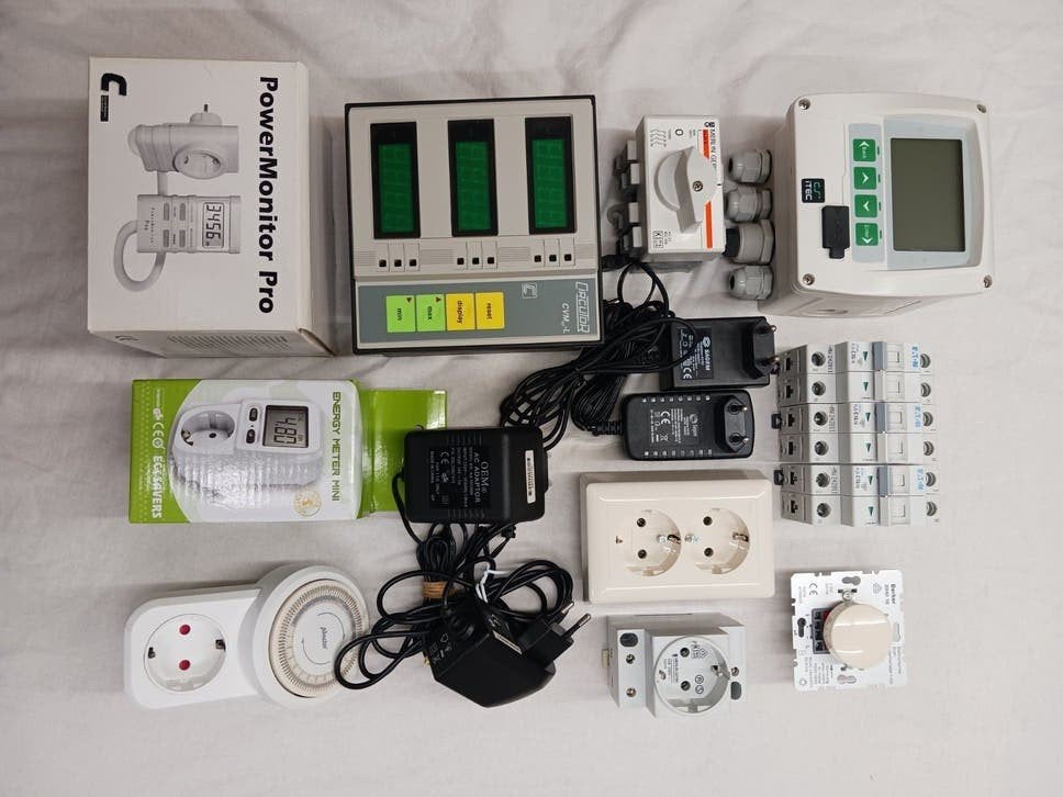 E-meters/Adapt./Klok/WCD/D-log/Hfdsch/Automaten/Dimmer, Verzenden, Zo goed als nieuw