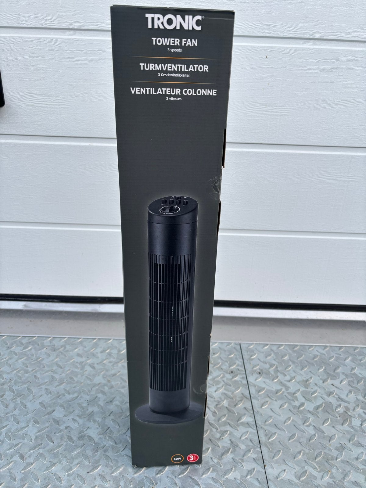 Nieuwe zwarte torenventilator - meerdere stuks beschikbaar, Witgoed en Apparatuur, Ventilatoren, Ophalen of Verzenden, Nieuw, Torenventilator
