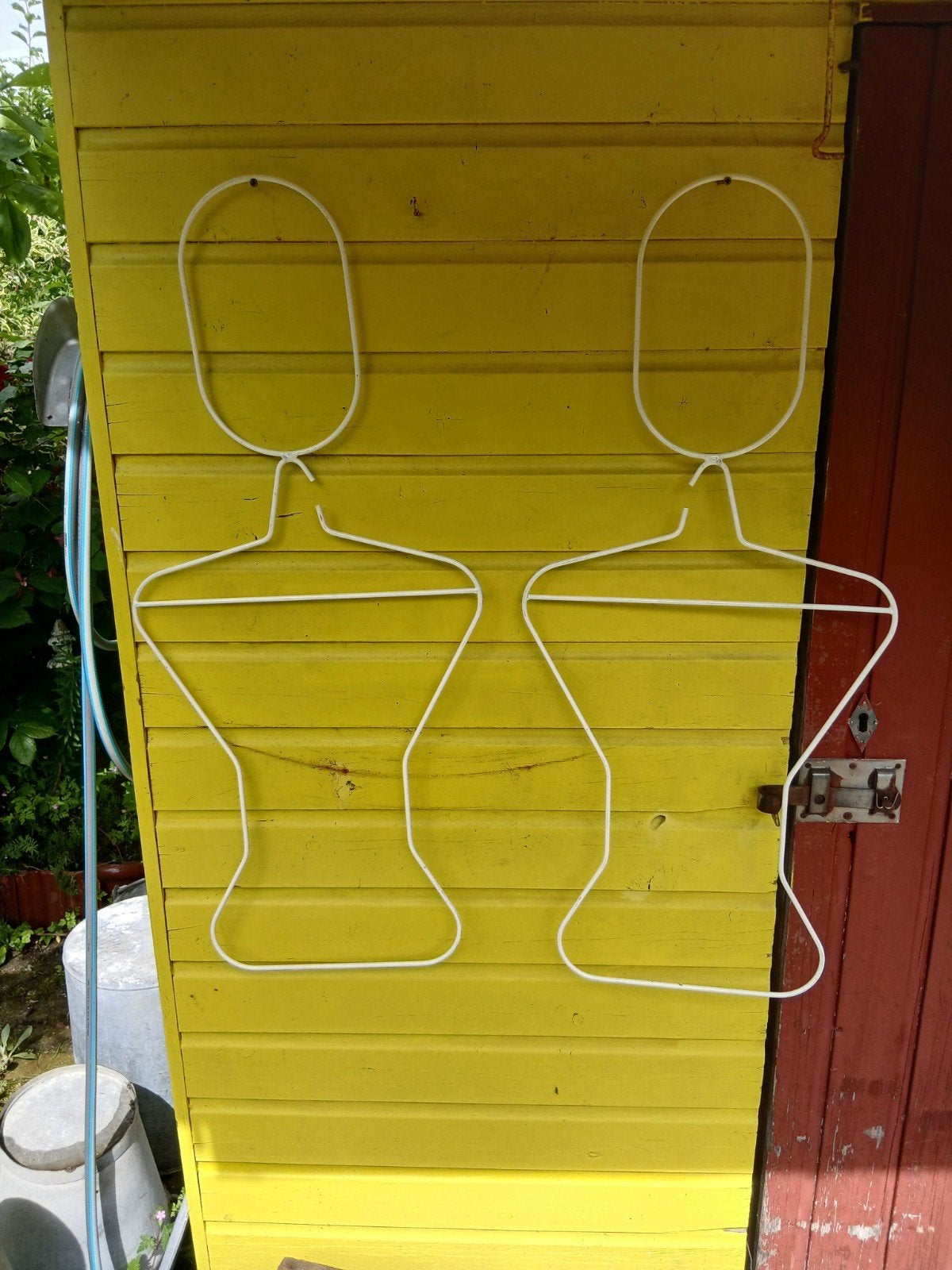 Vintage draadijzeren kleding mannequin, Ophalen of Verzenden
