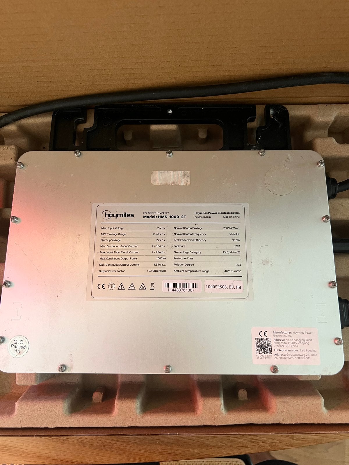 Hoymiles HMS-1000-2T Micro-omvormer - Nieuw in doos, Ophalen of Verzenden, Gebruikt, Overige typen