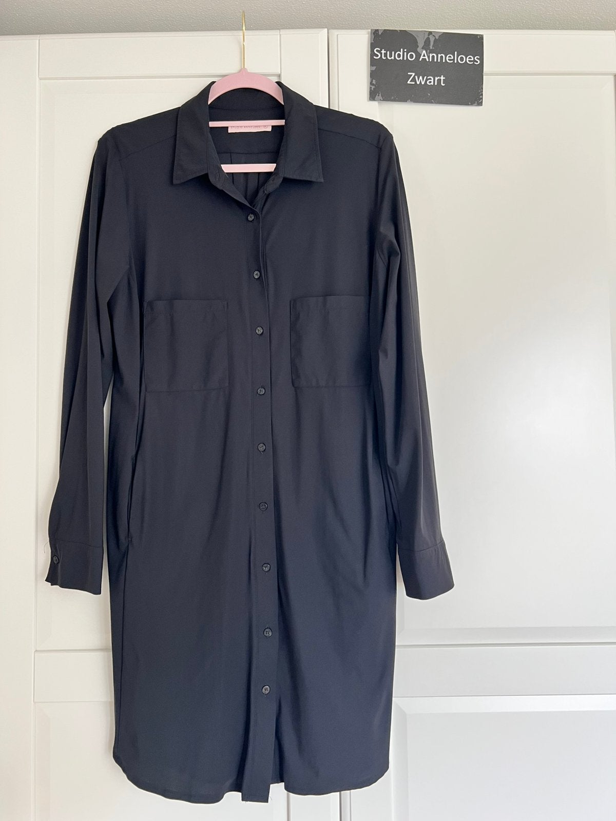 Studio anneloes woopy blouse tuniek XL zwart travelstof, Zwart, Maat 46/48 (XL) of groter, Ophalen of Verzenden, Zo goed als nieuw
