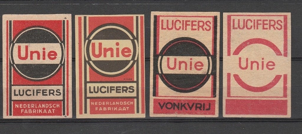 Lucifermerken, Unie  (107), Verzamelen, Verzenden, Gebruikt, Luciferdoosjes of -merken