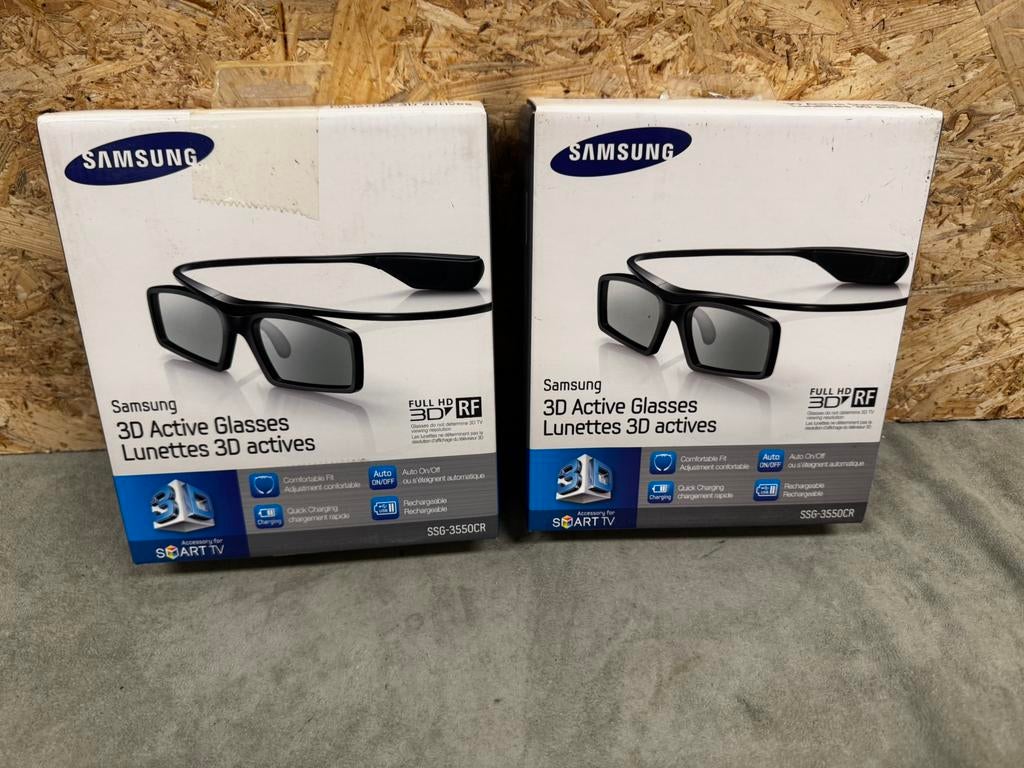 Samsung SSG-3550CR 3D Brillen - Oplaadbaar & Getest! - ReK4, Ophalen of Verzenden, Zo goed als nieuw, X, X