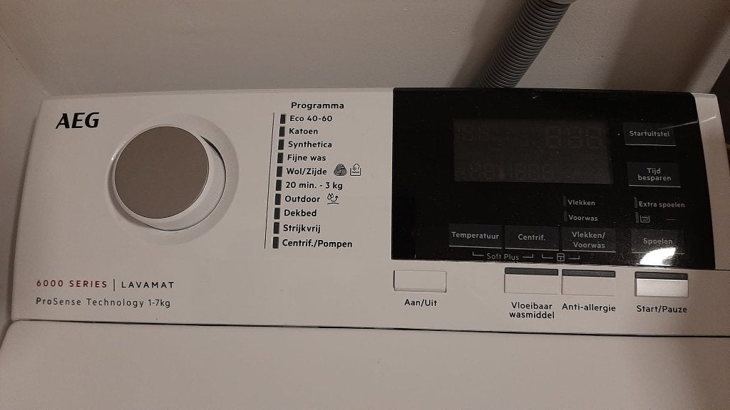 AEG bovenlader 6000 serie, Ophalen, Gebruikt, Minder dan 85 cm, Bovenlader
