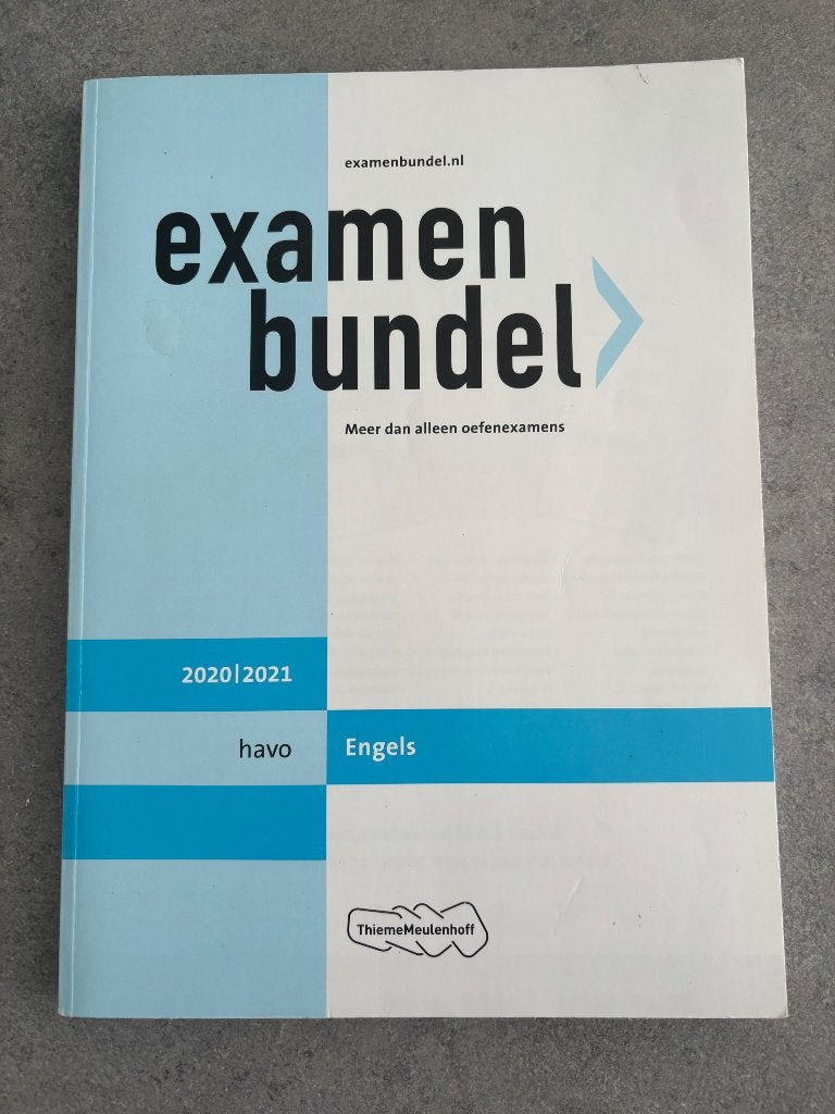Examenbundel Havo Engels 20/21, Boeken, Ophalen, Engels, Zo goed als nieuw, HAVO