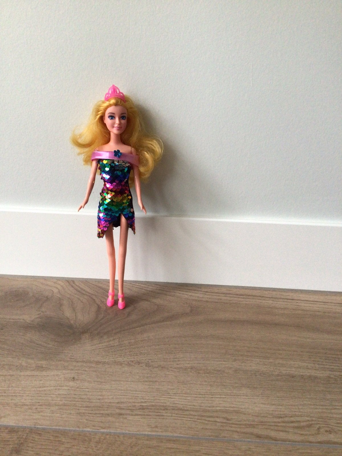 Speelfiguur met glitterjurk, Ophalen of Verzenden, Gebruikt