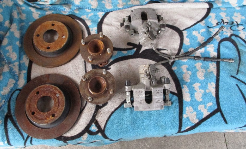 Achter Remset  Fiesta mk8, Auto-onderdelen, Remmen en Aandrijving, Ophalen of Verzenden, Gebruikt, Ford