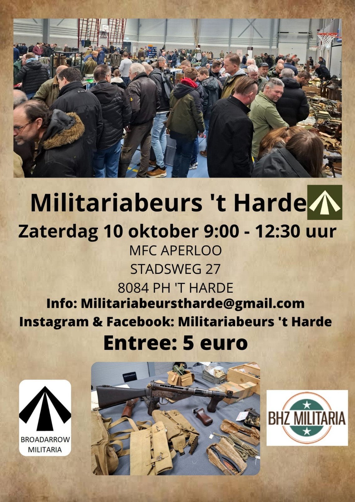 Militariabeurs t Harde  10 oktober, Ophalen, Nederland