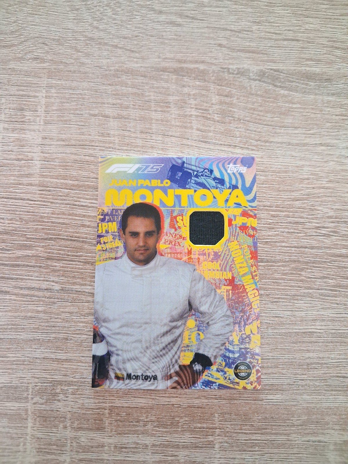 Turbo attax f1 2025 relic montoya topps, Ophalen of Verzenden, Zo goed als nieuw, Plaatje
