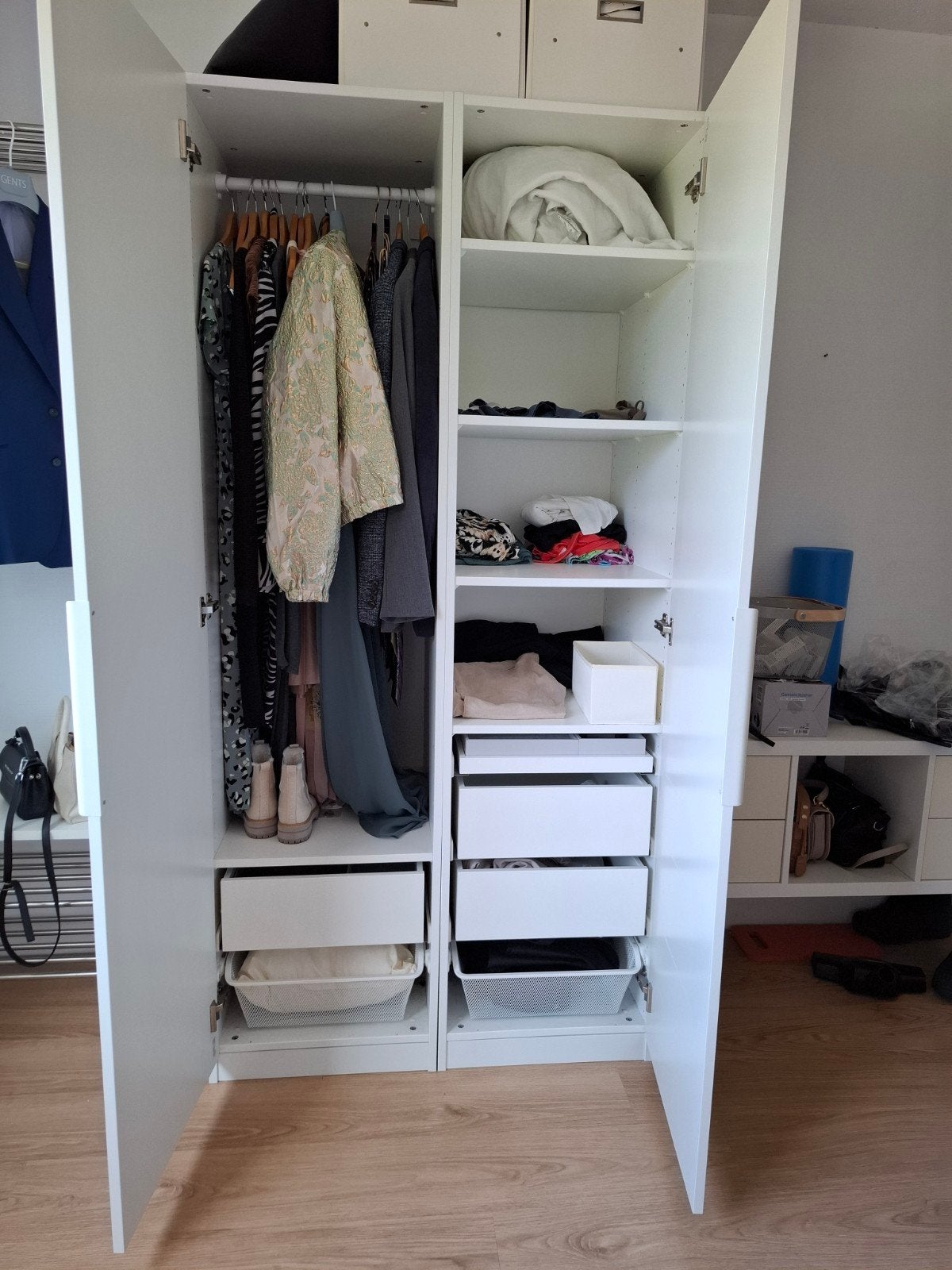 Ikea Pax kledingkast 100 cm x 301 cm (60 cm diep), Overige materialen, 200 cm of meer, 50 tot 100 cm, Zo goed als nieuw