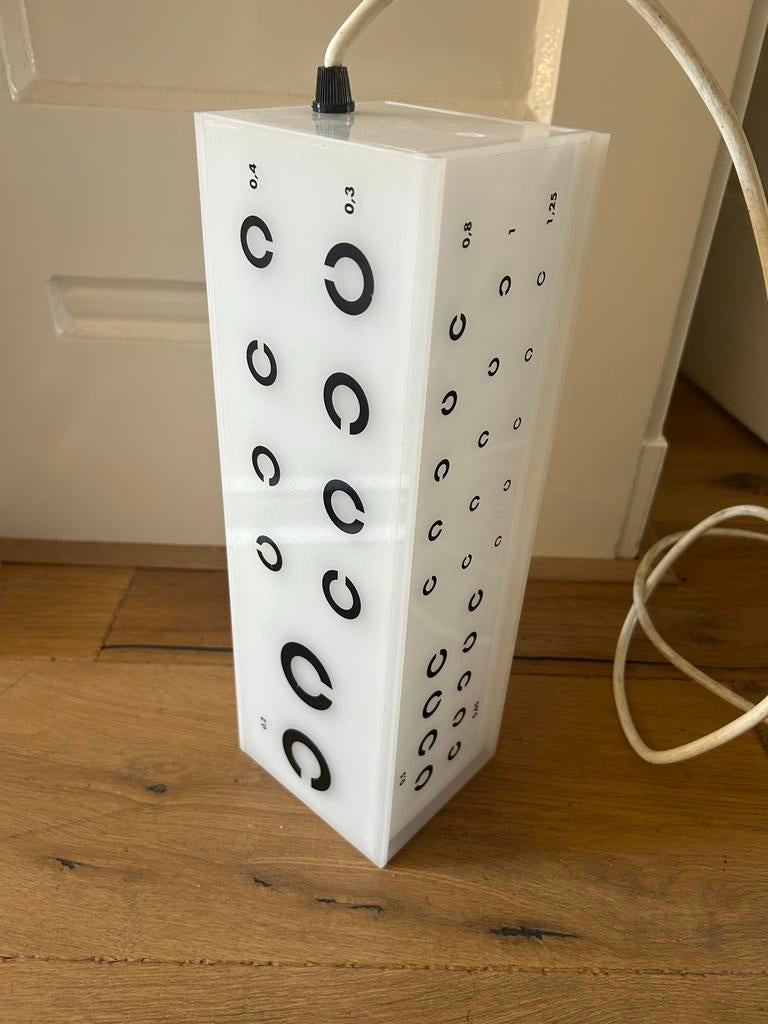 Vintage Lichtbalk Lamp - Ogentest Design, Ophalen