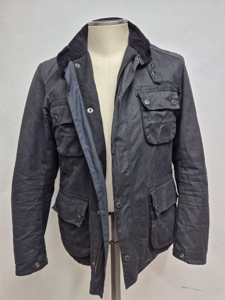 Barbour 'B-Int. Weir wax Jkt' wax jas, top! Small, Barbour, Zwart, Nieuw, Ophalen of Verzenden
