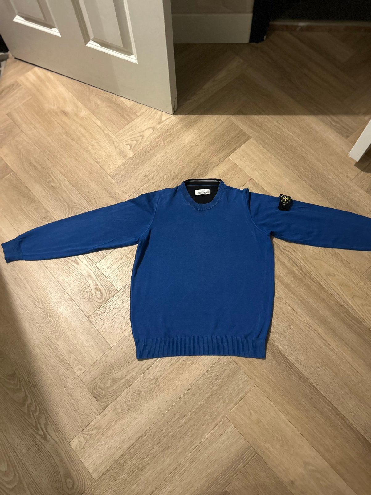 Stone Island Trui Junior, Ophalen of Verzenden, Zo goed als nieuw, Overige maten, Blauw