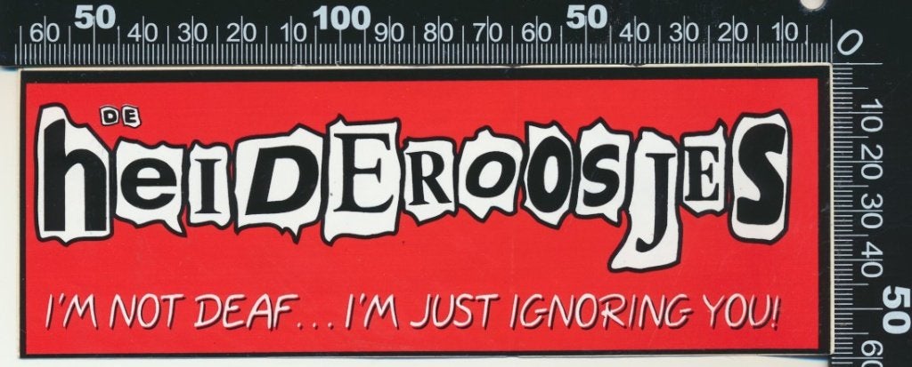 Sticker: De Heideroosjes, Ophalen of Verzenden, Zo goed als nieuw, Bedrijf of Vereniging