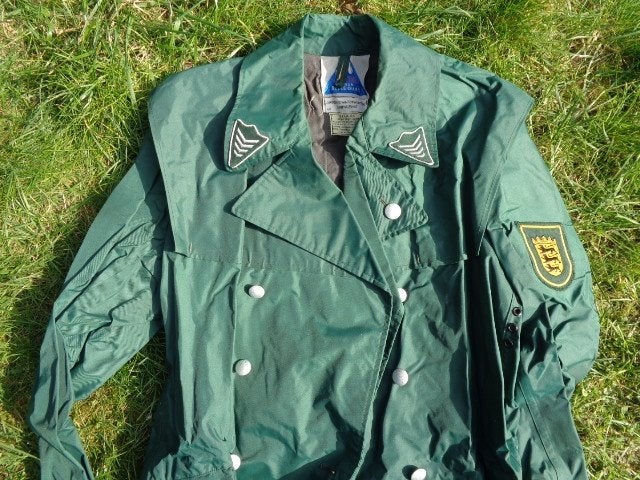 Duitse politie jaren 80, lange regen jas, ongedragen maat 50, Ophalen of Verzenden, Overige soorten, Duitsland, Kleding of Schoenen
