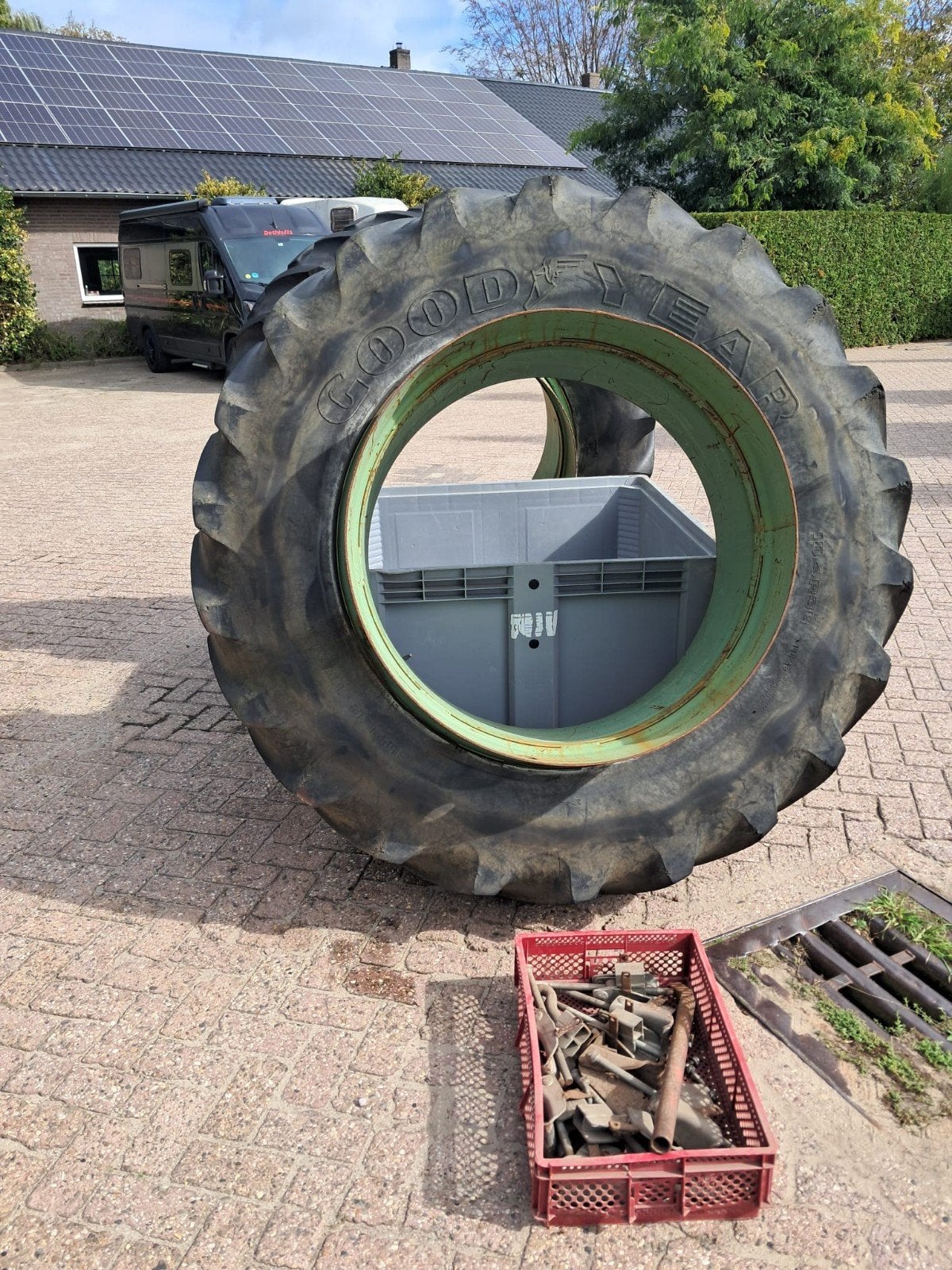 dubbellucht met molcon, Ophalen