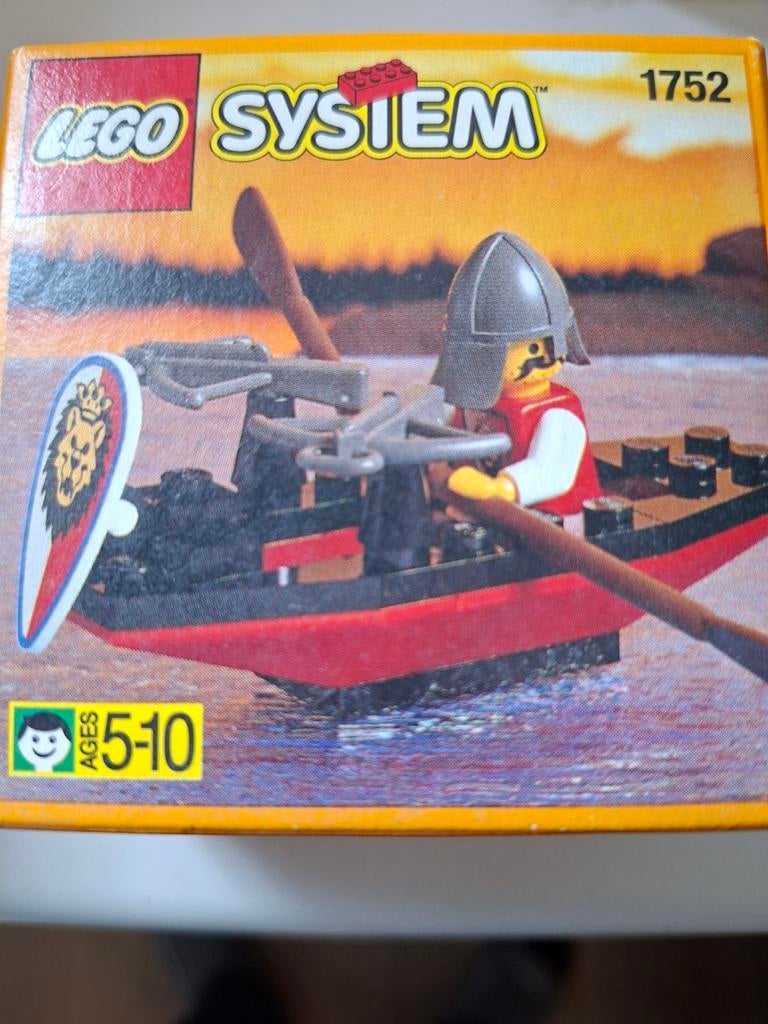 Lego System 1752: Ridder met Kruisboog en Boot (Jaren '90), Gebruikt, Lego, Ophalen of Verzenden, Castle