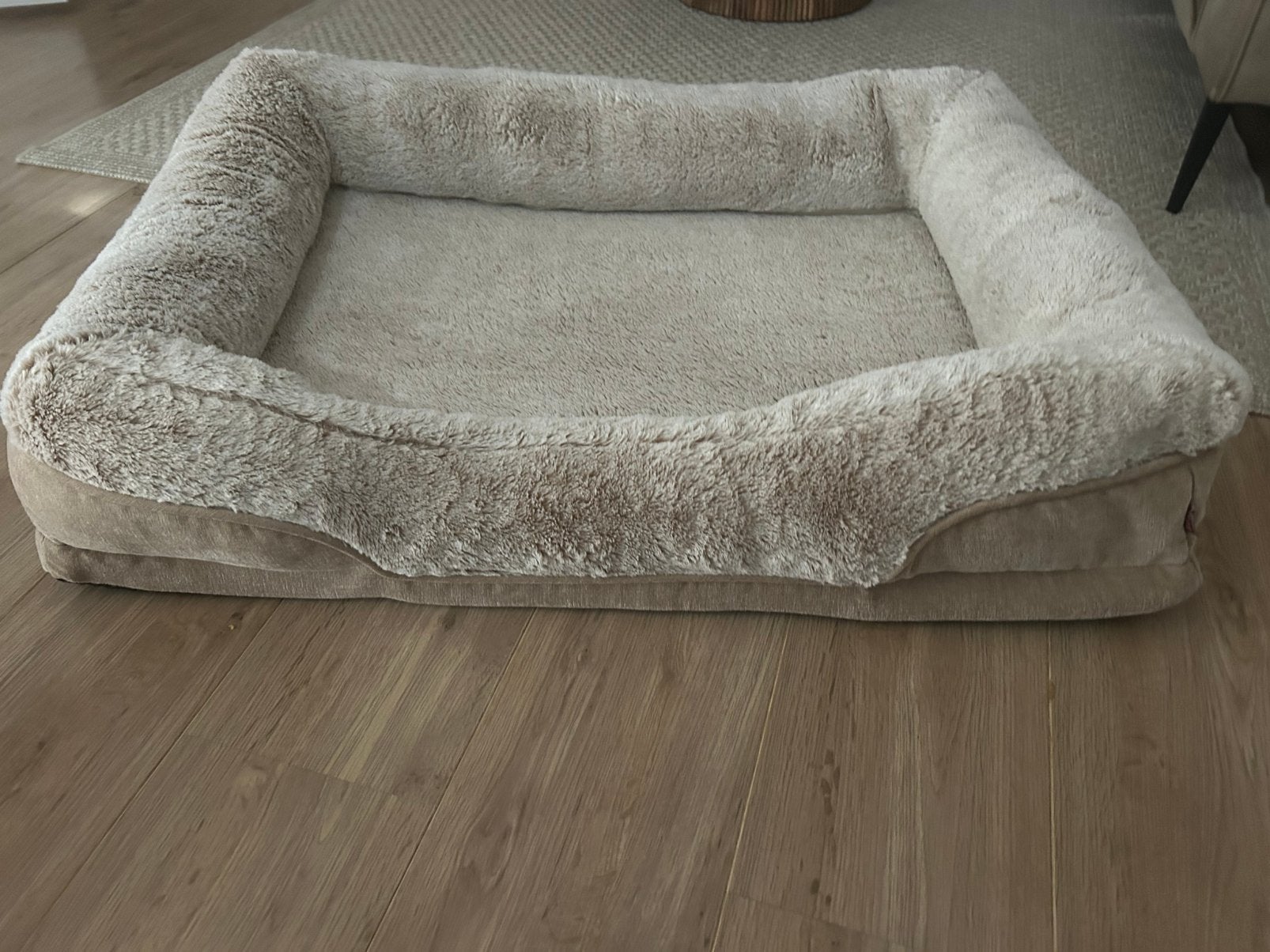 Orthopedische hondenbed beige, Dieren en Toebehoren, Hondenmanden, Ophalen, Zo goed als nieuw