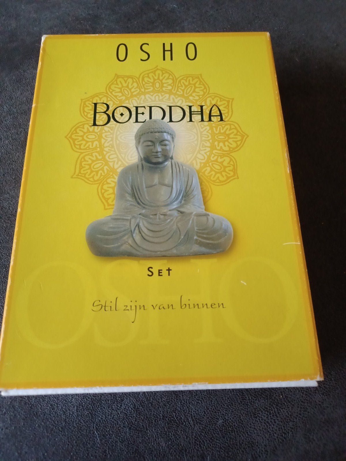 Osho Boeddha set: boek & 53 kaarten, Boeken, Tarot of Kaarten leggen, Overige typen, Ophalen of Verzenden, Zo goed als nieuw