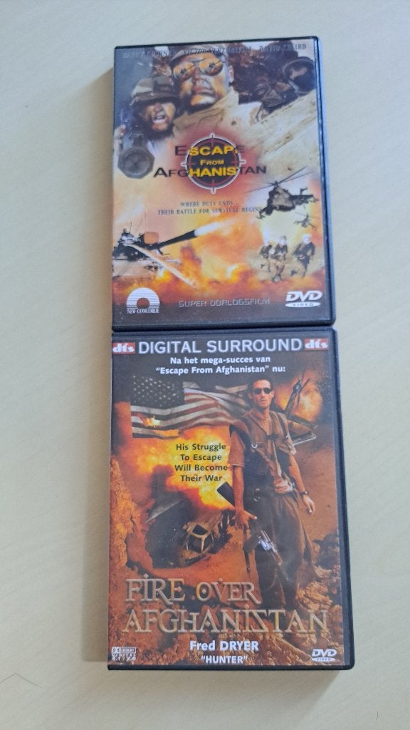 Escape from Afghanistan + Fire over Afghanistan - dvd, Engels, Vanaf 16 jaar, Nederlands, Ophalen of Verzenden
