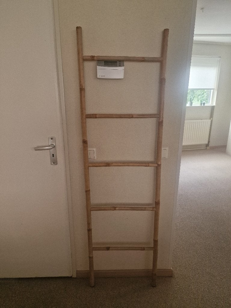 ** houten decoratie ladder **, Huis en Inrichting, Woonaccessoires | Wanddecoraties, Ophalen, Zo goed als nieuw, Decoratieobject