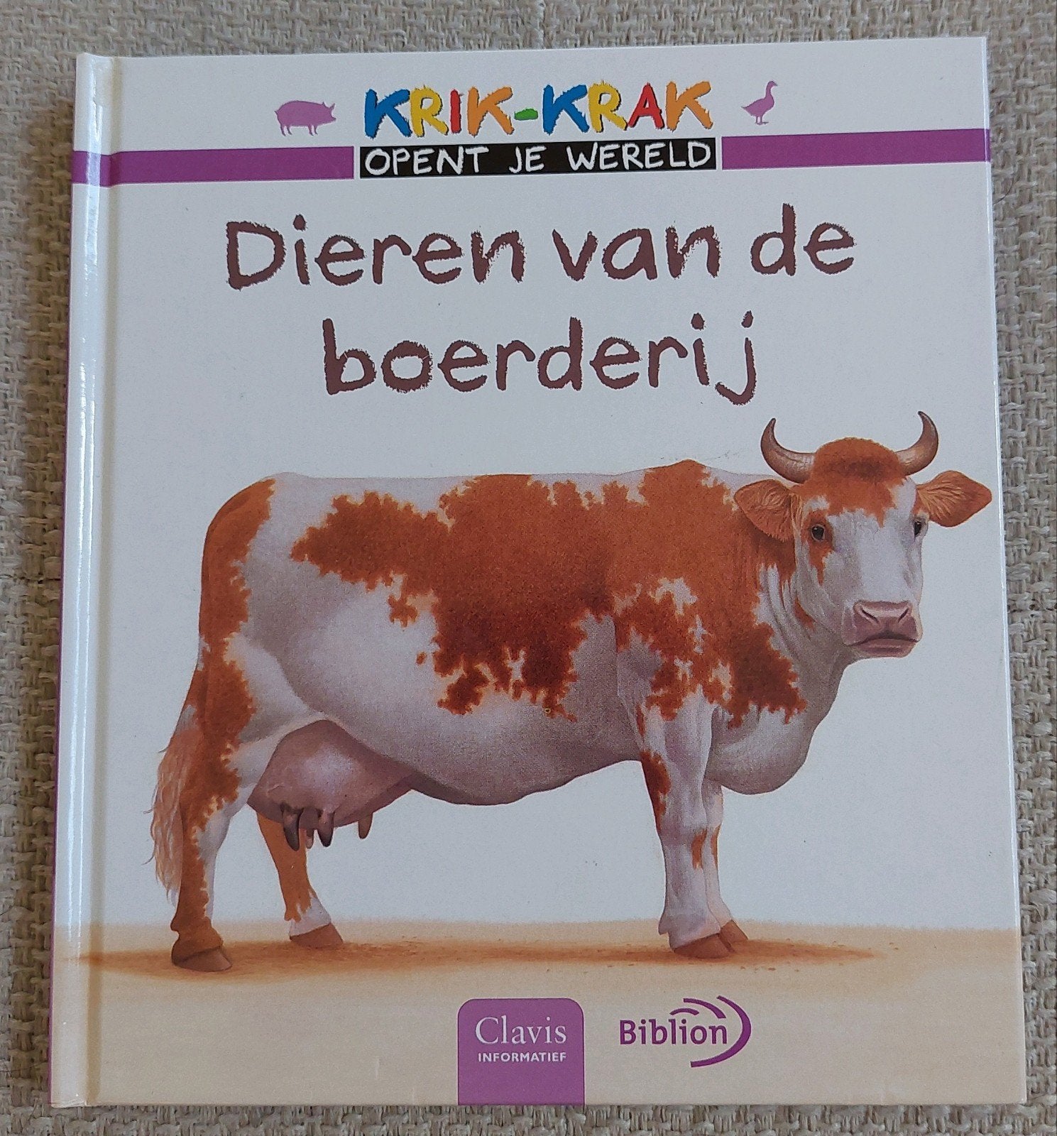 Krik-Krak opent je wereld: Dieren van de boerderij, Boeken, Kinderboeken | Kleuters, Non-fictie, Jongen of Meisje, Ophalen of Verzenden