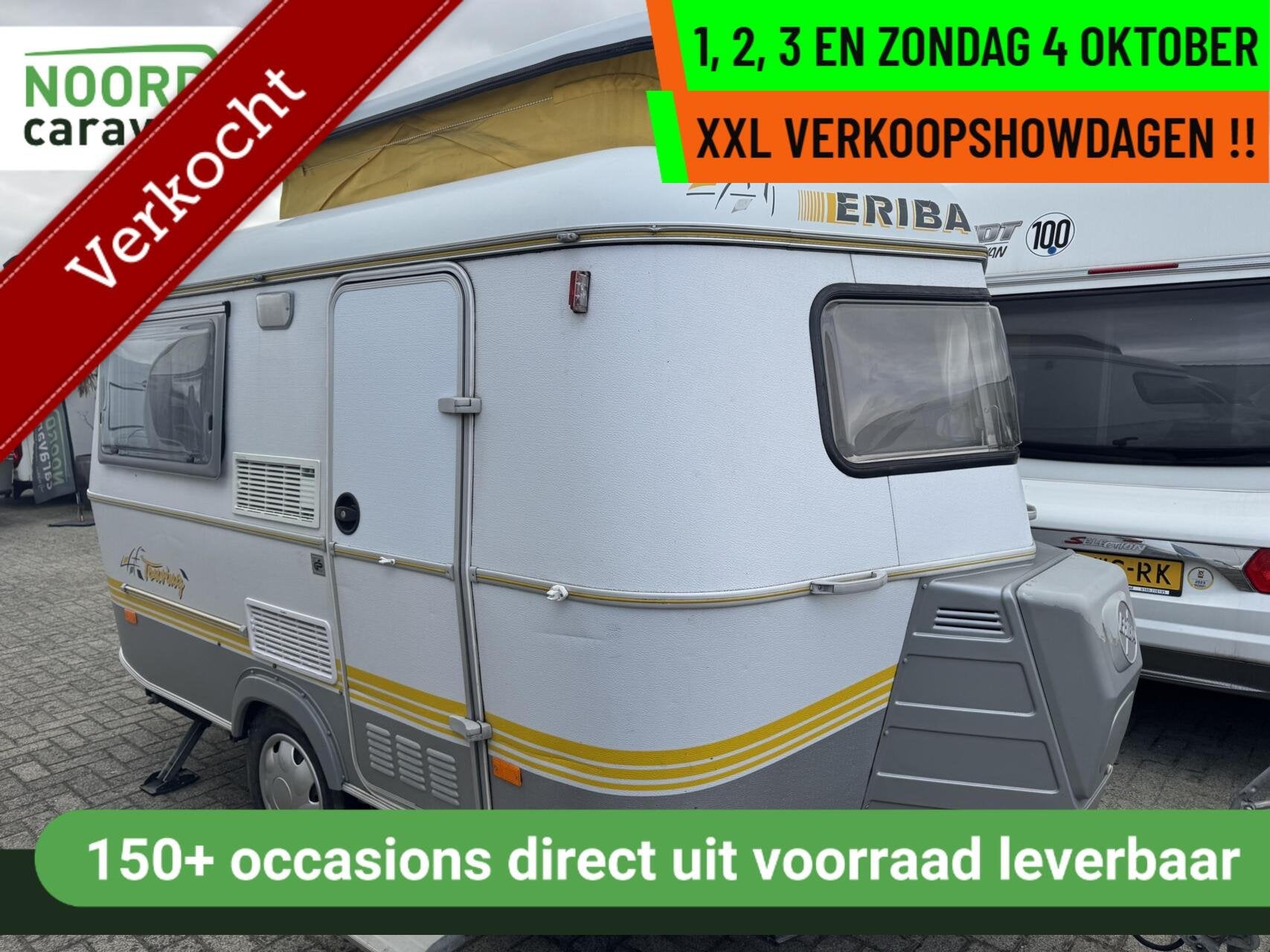 Eriba PAN/FAMILIA 310, VOORTENT, LUIFEL, FIETSENDRAGER, Hefdak, Tot en met 2, Bedrijf, 4 tot 5 meter