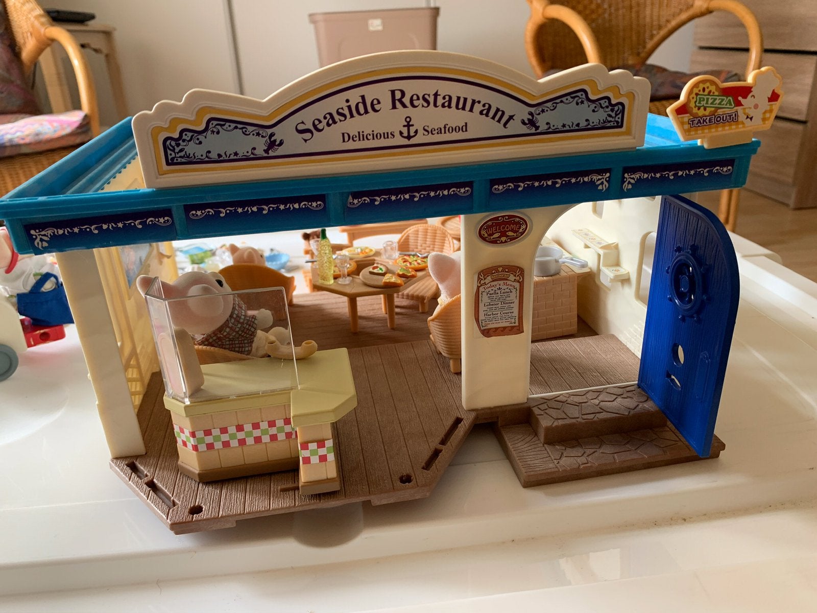 Sylvanian familie Seaside Restaurant, Ophalen of Verzenden, Zo goed als nieuw